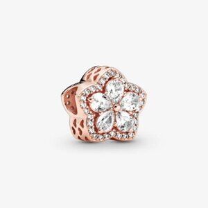 Pandora Sparkling Snowflake Pav?? Charm